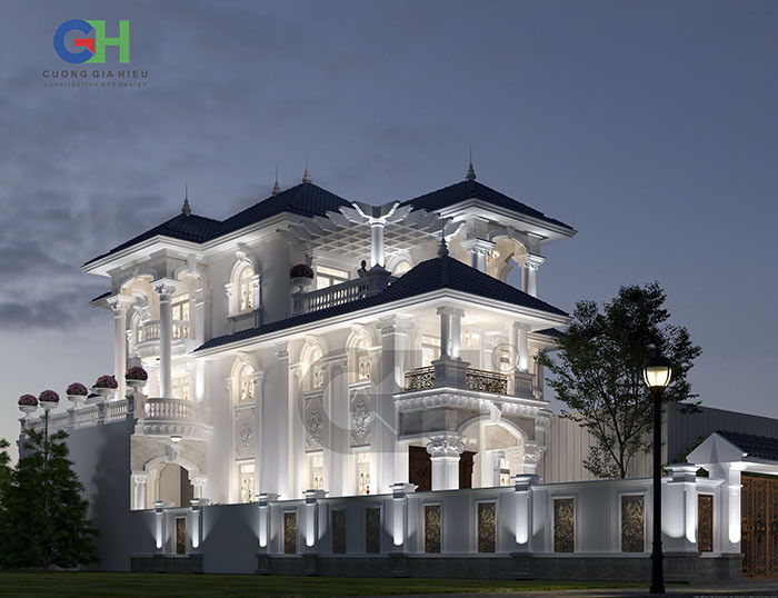 Biệt Thự Tân Cổ Điển 3 Tầng 11x24m – Anh Cao Nhân