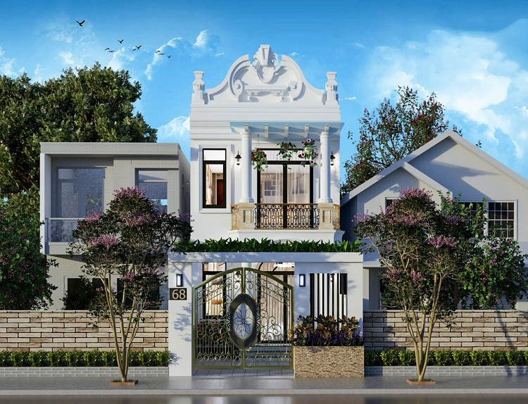Mẫu thiết kế nhà 1 trệt 1 lầu 5x30m đốn tim nhiều gia chủ