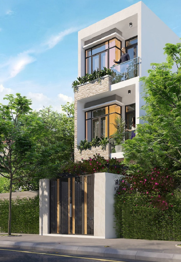Gợi Ý Mẫu Thiết Kế Nhà 3 Tầng 4x17m Hiện Đại Đẹp Ấn Tượng