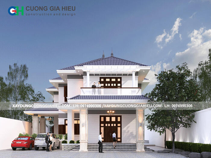 Ngắm Mẫu Biệt Thự Nhà Vườn 2 Tầng 12x18m Tại Bình Dương