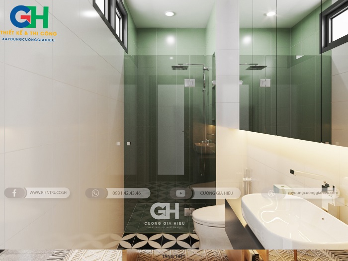 Thiết kế nhà phố 2 tầng 1 tum thang đẹp