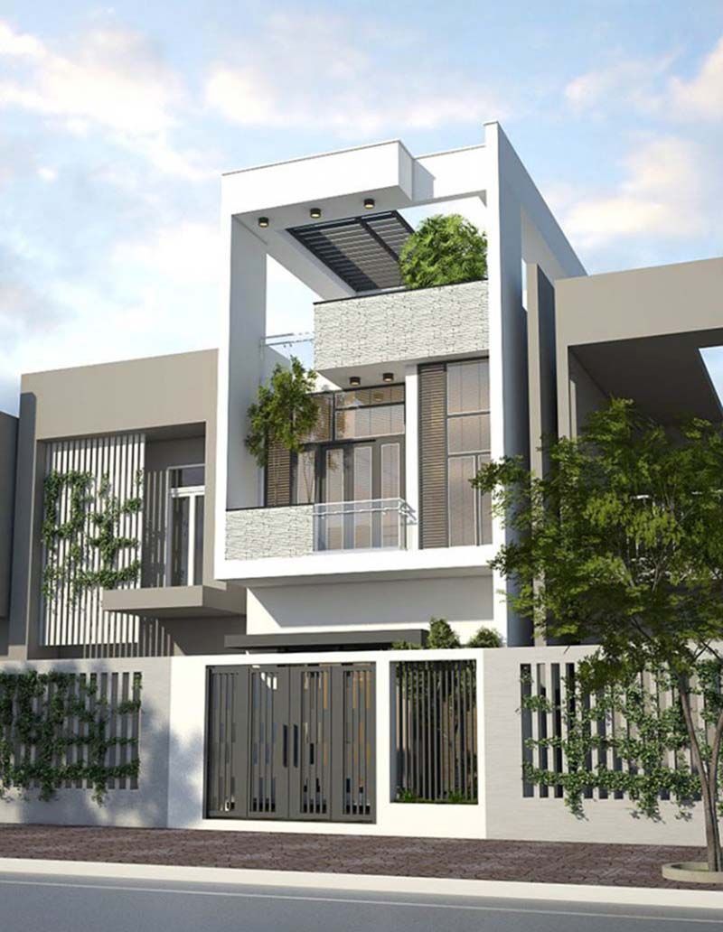 Mẫu nhà ống 2 tầng 3 phòng ngủ 4x16 với 64m2