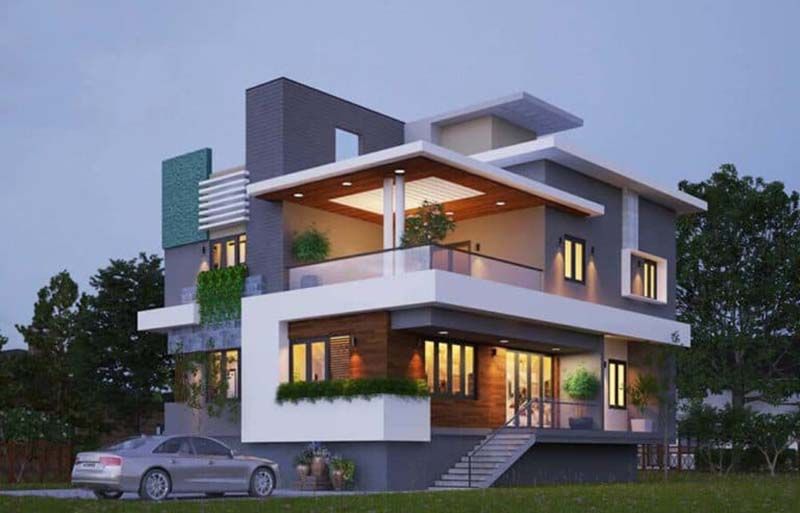 Mẫu thiết kế nhà ống 2 tầng 3 phòng ngủ 80m2
