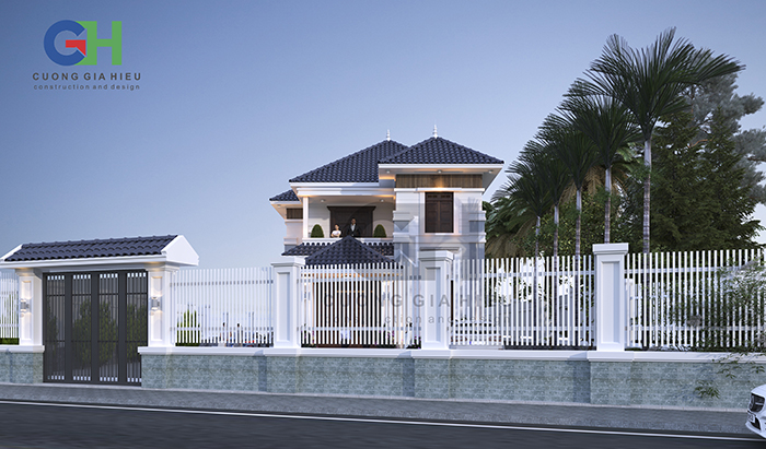 Phối cảnh mẫu nhà 2 tầng 9x15m