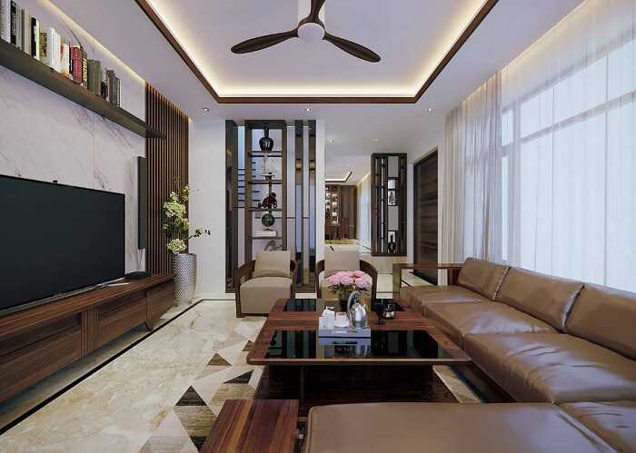 Thiết kế nội thất mẫu nhà đẹp 2 tầng 6x20