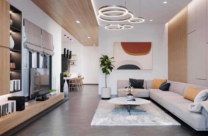 Ngắm nội thất của mẫu thiết kế nhà 2 tầng 7x15m